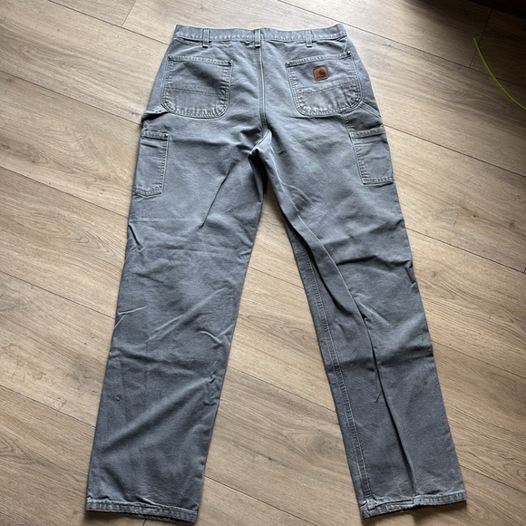 Carhartt Gray Cargo Pants Rugged Workwear - Picture 3 of 4